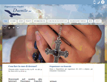 Tablet Screenshot of onoranzefunebriduemila.com